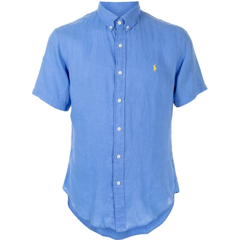 Polo Ralph Lauren Chest Logo Linen Shirt Blue Glami Tr