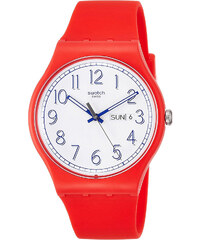 Swatch Siyah Kirmizi Silikon Erkek Saat Suob714 Fiyatlari Ve Ozellikleri