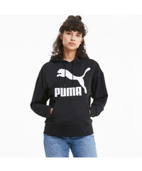 puma exclusive oversized organic cotton rainbow sweatshirt in black
