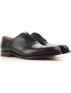 Church's Erkekler İçin Bağcıklı Ayakkabılar, Oxford, Derbie ve Brogue Tarzı Ayakkabı Modelleri, Siyah, Deri, 2024, 12 7 8