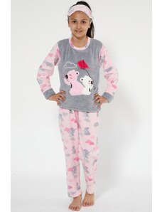 Akbeniz Well Soft Polar Kız Çocuk Pijama Takımı 4522