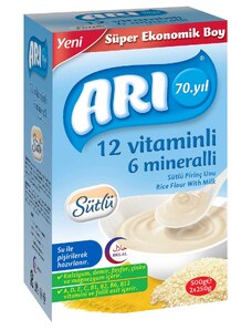 Arı 12 Vitaminli 6 Mineralli Sütlü Pirinç Unu 500 gr