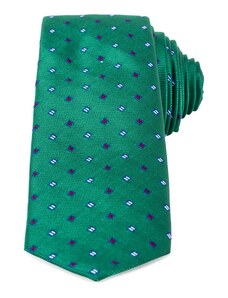 TUDORS Desenli İnce Yeşil Erkek Kravat