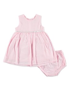 HelloBaby Yaz Kız Bebek Pıtırcık Desen Elbise Külot Takım - Pembe