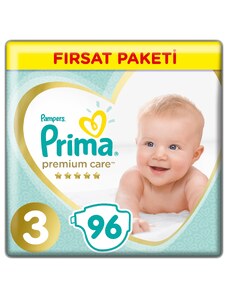 Prima Bebek Bezi Premium Care 3 Beden Midi Fırsat Paketi 6-10 kg 96 Adet - NO_COLOR