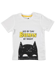 Warner Bros Yaz Erkek Bebek Batman Tshirt - Beyaz