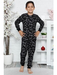 Akbeniz Çocuk Pamuk Uzun Kollu Pijama Takımı 4540