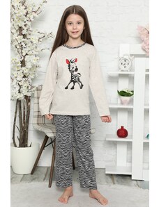 Akbeniz Çocuk Pamuk Uzun Kollu Pijama Takımı 4550