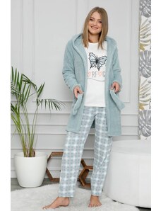 Akbeniz Welsoft Polar Kadın 3'lü Pijama Takımı 8105