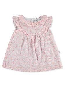 BabyZ Bebek Fırfırlı Elbise - Nar Çiçeği