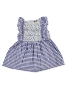 BabyZ Bebek Fırfırlı Elbise - İndigo