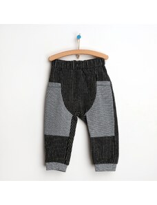HelloBaby Basic Bebek Pamuklu Pantolon - Tekli Füme