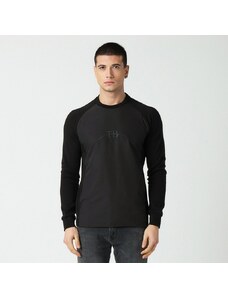 Tbasic Paraşüt Kumaş Sweatshirt - Siyah