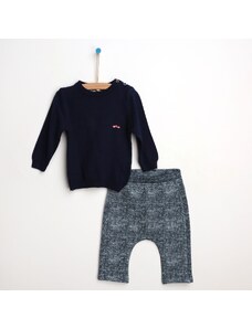 For My Baby Kış Erkek Bebek Sweatshirt-Pantolon - Lacivert