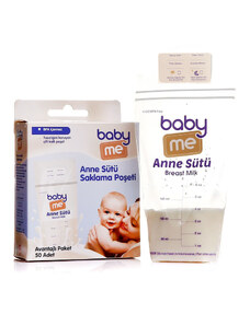 baby me Anne Sütü Saklama Poşeti 50 Adet - Avantajlı Paket