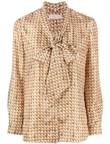 tory burch silk polka dot blouse