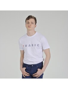 Tbasic Flexi Baskı T-shirt - Beyaz