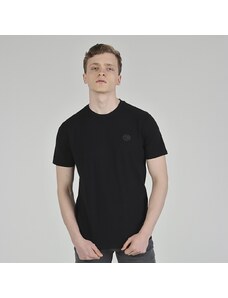 Tbasic Kabartma Flex Sıfır Yaka Basic T-shirt - Siyah