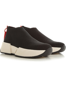 DKNY Kadınlar İçin Slip-on ve Sneaker Ayakkabılar, Siyah, Knit, 2024, 10