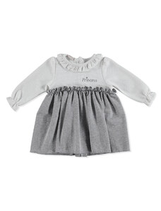 Cassiope Kış Prenses Baskılı Bebek Elbise - Gümüş