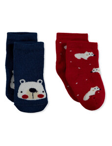 Step Havlu Çorap 2li - Karışık Renkli
