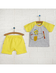 Fisher Price Baby Pilot Tshirt-Şort - Sarı