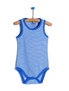 HelloBaby Çizgili Atlet Body - Mavi