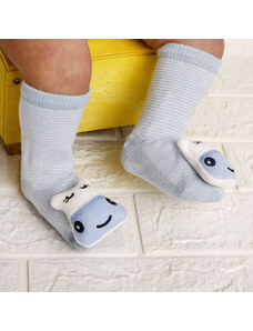 HelloBaby Oyuncaklı Çorap - Açık Mavi