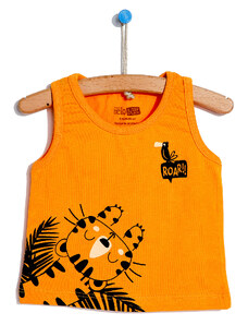 HelloBaby Basic Erkek Bebek Atlet Tshirt - Turuncu