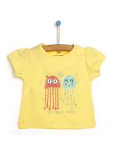 HelloBaby Basic Kız Bebek Tshirt - Açık Sarı