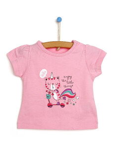 HelloBaby Basic Kız Bebek Tshirt - Pembe