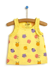 HelloBaby Basic Kız Bebek Atlet Tshirt - Açık Sarı