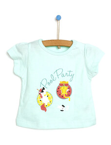 HelloBaby Basic Kız Bebek Tshirt - Mint
