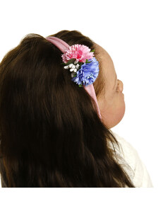 Crazy Kids Çiçek Buketi Saç Bandı - Açık Pembe