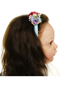 Crazy Kids Çiçek Buketi Saç Bandı - Açık Mavi
