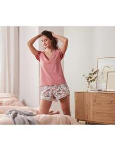Tchibo Organik Pamuklu Kısa Pijama Takımı
