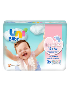Uni Baby İlk Adım Islak Mendil 3x52 Adet