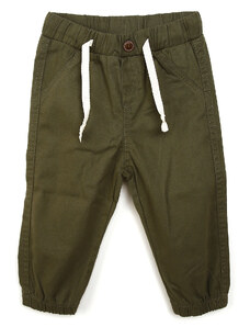 HelloBaby Basic Erkek Bebek Lastikli Gabardin Pantolon - Koyu Yeşil