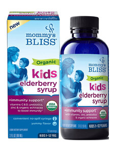 Mommys Bliss Organic Kids Elderberry Syrup + Immunity Support