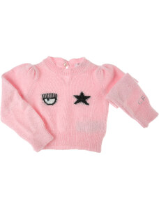 Chiara Ferragni Baby Sweaters for Girls, Pembe, Poliamid, 2024, 18M 3Y 6M 9M