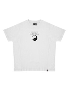 For Fun When the Going Gets Though, the Tough Get Going / Oversize T-shirt (White)