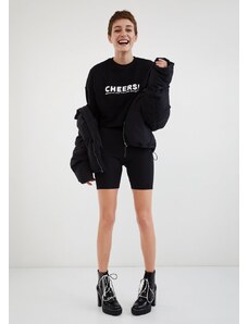 For Fun Cheers Because No Great Story Start With Salad / Cropped Sweatshirt
