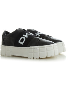 DKNY Kadınlar İçin Slip-on ve Sneaker Ayakkabılar, Siyah, Deri, 2024, 9