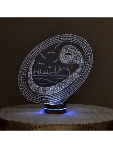Dekoratif 3d Led Aydınlatma Gece Işığı Vav Harfli