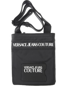 Versace Jeans Couture Erkekler İçin Postacı Çantaları, Messenger Çantalar, El Çantaları Outlet’te İndirimli Satış, Siyah, Naylon, 2024