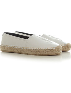Yves Saint Laurent Kadınlar İçin Slip-on ve Sneaker Ayakkabılar, Optik beyaz, Deri, 2024, 5.5 9