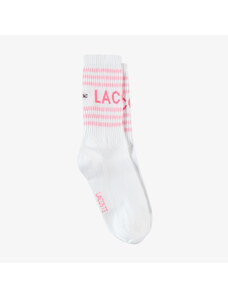Lacoste Kadın Baskılı Beyaz Çorap