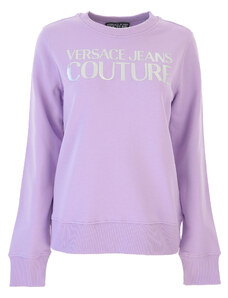 Versace Jeans Couture Kadınlar İçin Bisiklet ve V Yakalı Svetşörtler Outlet’te İndirimli Satış, Lavander, Pamuk, 2024, 4 8