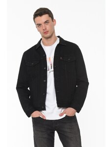 levis black denim jacket mens