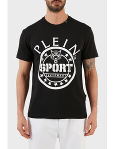Plein Sport Logolu Bisiklet Yaka Pamuklu Erkek T Shirt Tıps128ıt99 Siyah